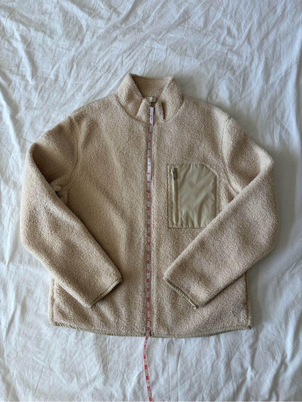 COS Cream Sherpa Jacket - Picture 2 of 8